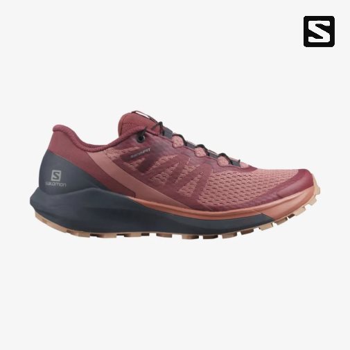 Coral / Red Salomon Sense Ride 4 Women's Trail Running Shoes | PH 43160R